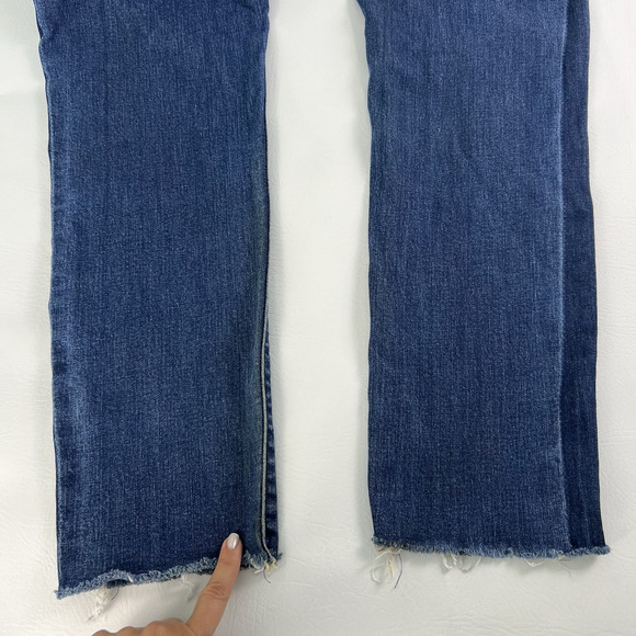Lauren Ralph Lauren Women’s Premier Straight Ankle Jeans Size 6 Distressed Hem - Picture 12 of 12